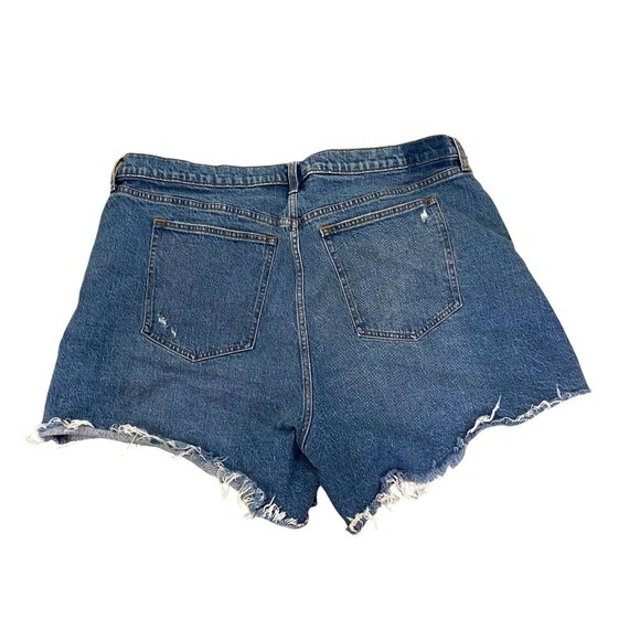 Abercrombie Curve Love Dad Shorts High Rise Denim Sz 35 Relaxed Fit - Picture 2 of 6
